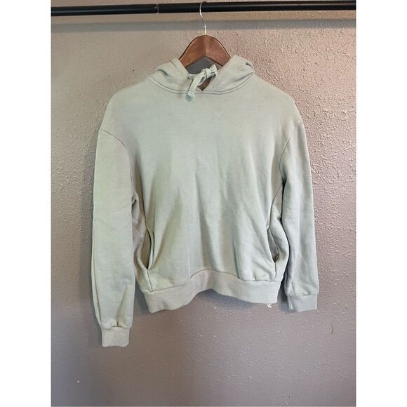 The Label Brushed Terry Hoodie Mint Green Size Medium - Picture 1 of 7